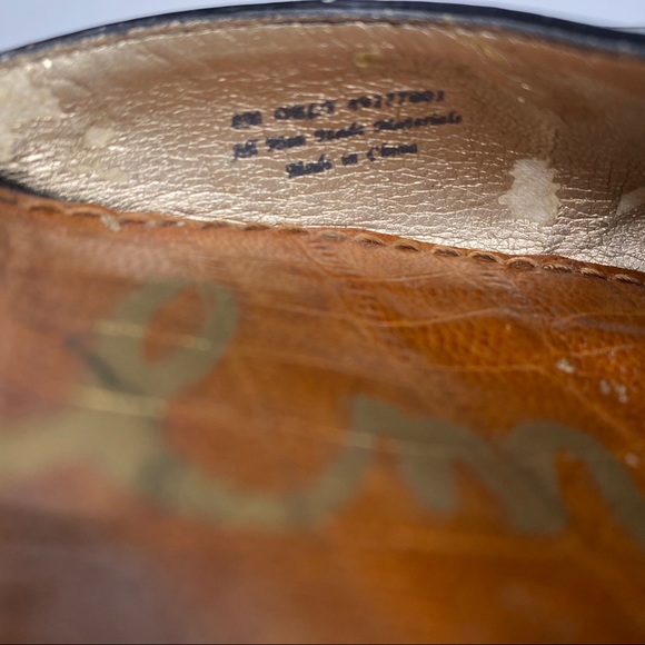 Sam Edelman small black heels pointed toe shiny 8 - Picture 8 of 9